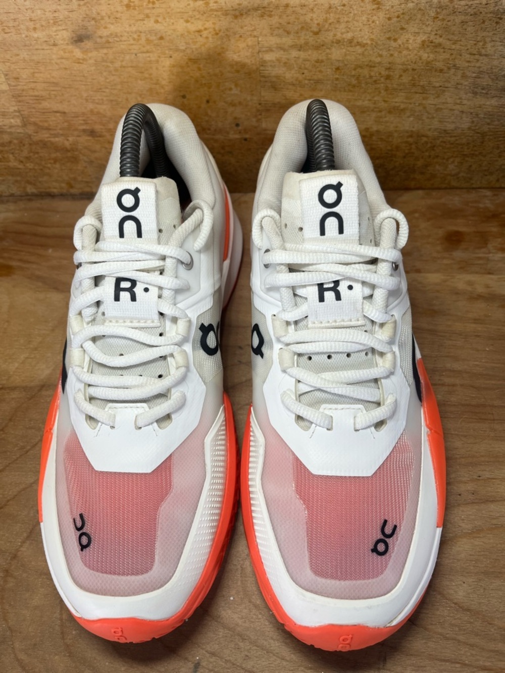 On Cloud The Roger Pro 2 Clay Womens Size 9 Tennis Shoes Sneakers White Orange - Picture 3 of 12